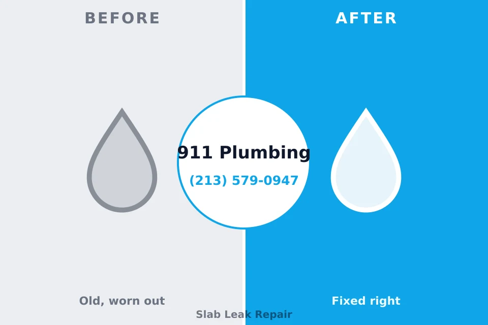 Before and after: plumbing repair Mays Chapel, MD